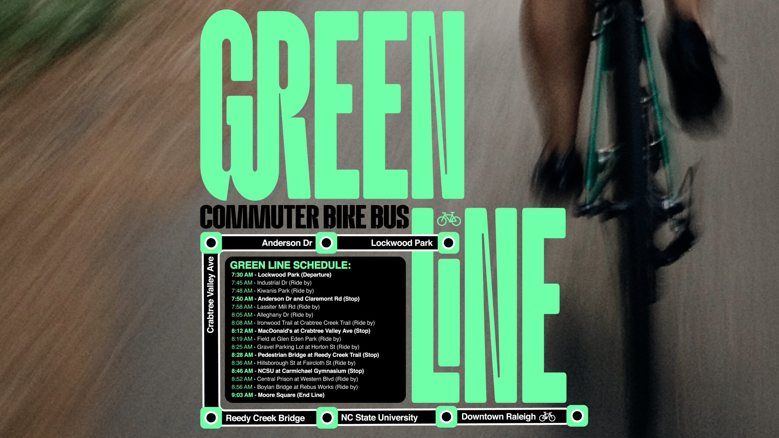 The Green Line – A Weekly Commuter Bike Bus